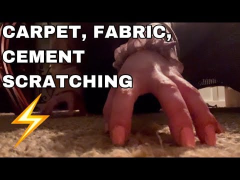 ASMR | Fast and Aggressive Carpet Fabric & Cement Scratching | Harsh Gritty Sounds | No Talking