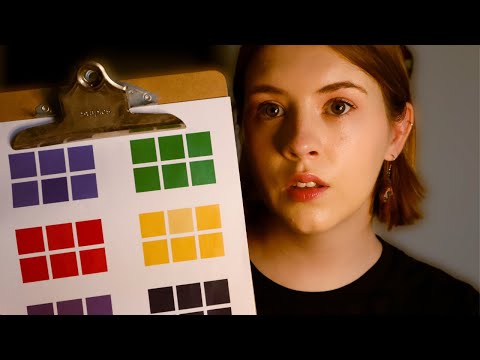 ASMR Testing Your Color Perception ~Part 2~ (Soft Spoken, Charts, Lights, Instructions)