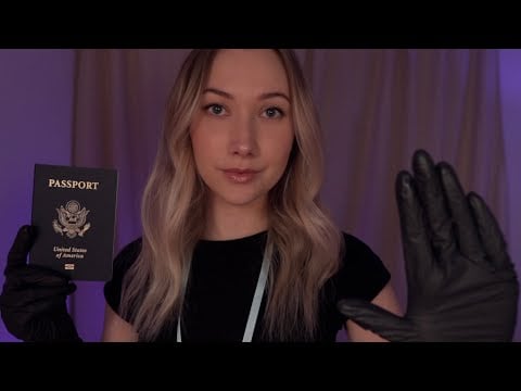 ASMR TSA Pat Down Roleplay | Full Body Security Check & Bag Search ✈️