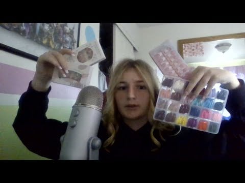 ASMR My Press On Nail Collection (Nail Tapping)