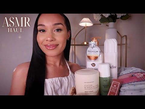 Whispered Beauty Haul ✨ASMR Haul with Soft Tapping, Crinkles & Gentle Reading for Sleep