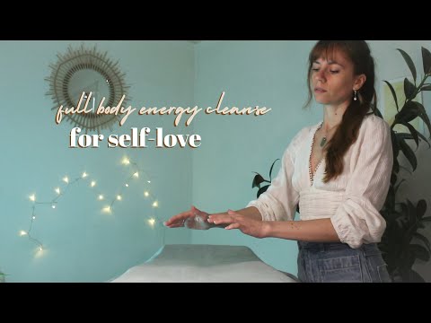 ASMR REIKI full body energy cleanse for self-love | plucking, positive affirmations, hand movements