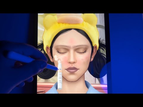 ASMR makeup & skincare game play ⊹₊ ⋆🧴🫧⊹₊ ⋆