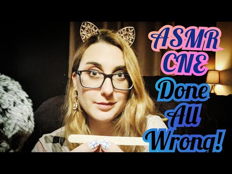 Doctor CNE with Wrong Procedures & Wrong Props (ASMR Cranial Nerve Exam) VERY WEIRD