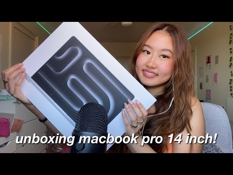 ASMR unboxing macbook pro m3!