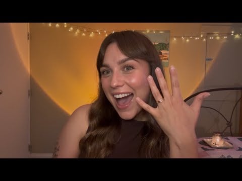 ASMR | I’m engaged!!!!! 💍🤍 GRWM & Storytime 