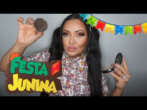 ASMR Amiga te Arruma para Festa Junina #SaoJoao #PArtiuPP #SaoJoaodeCampinaGrande #VozSuave