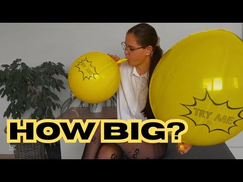 ASMR Inflating MASSIVE Yellow Punch Balloons Until One Suddenly Bursts! 🎈💥