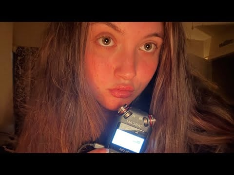 ASMR PURE INAUDIBLE WHISPERS W/ TASCAM MIC!