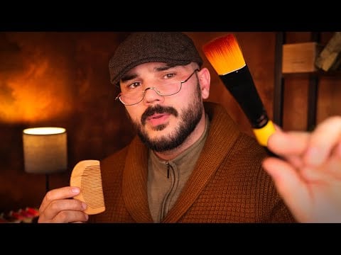 ASMR Personal Attention for Sleep 💆🏻‍♂️ Male Face Tracing ASMR (Safe Space) Skin Brushing ASMR