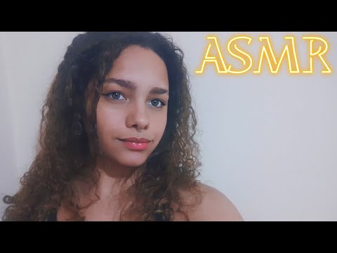 ASMR • Tocando a tela, pincel na tela + unhas na tela * Contando história ❤️