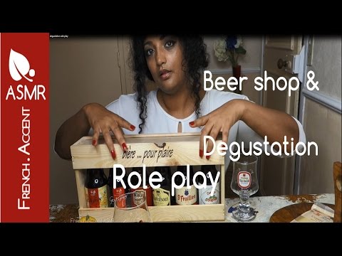 ASMR [french accent] Beer tasting * shop 🍺 tapping🍺 Personal attention