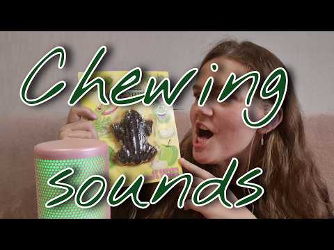 Асмр жевание мармелада • eating gummy frog • intensive sounds • близкие звуки