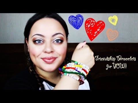 ASMR| Subscriber Shoutouts| Making You Friendship Bracelets & Writing Your Name