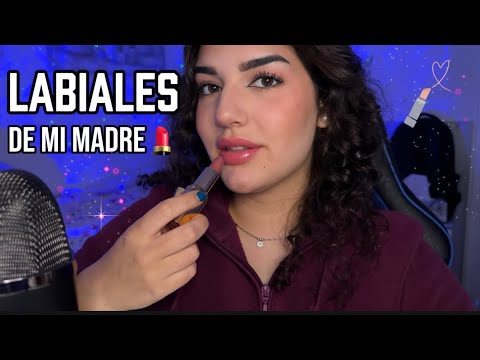 ASMR PROBANDO LABIALES💄 DE MI MADRE 😳