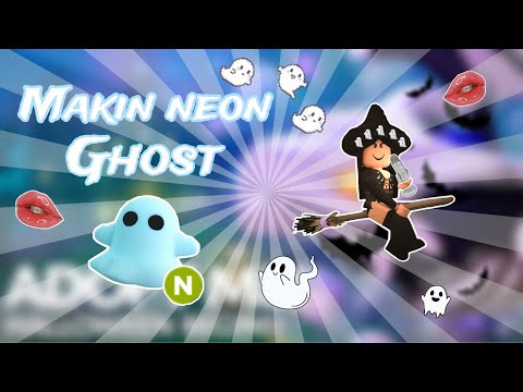 Making neon ghost in adopt me + grinding!! ~ mouth sounds ASMR ✨👻🎃