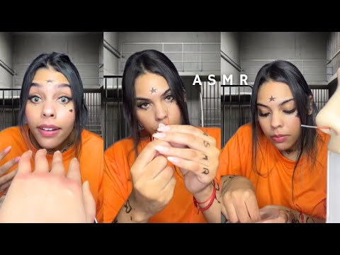 ASMR Fazendo seu piercing e unha na prisão ⛓️