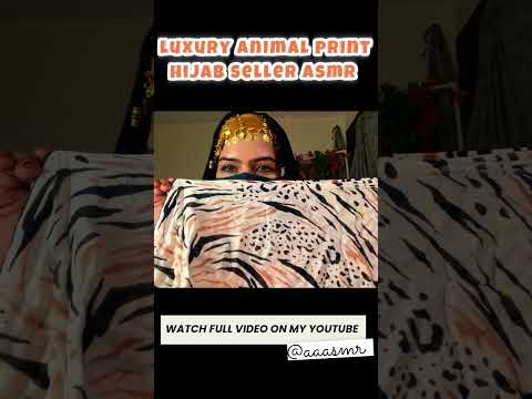 Luxury hijab seller ASMR #aaasmr #triggertime