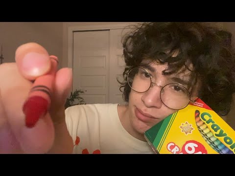 ASMR Doing Your Makeup With Crayons 🖍️