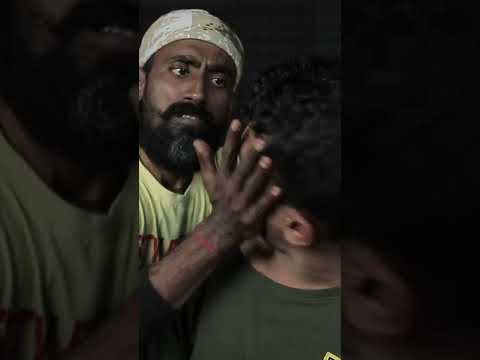 Crazy Barber Chopstick Massage | Neck Crack | Ear Crack | Spine Crack | ASMR #shorts