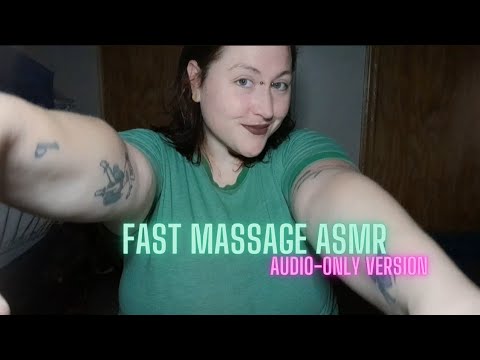 ASMR Fast & Aggressive Massage 🖤✨️ Shoulder and Neck Massage,  No Talking