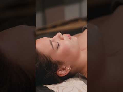 ASMR relaxing belly and leg massage for girl Elena #asmrmassage