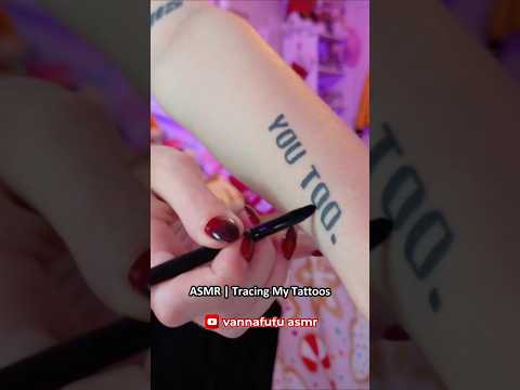 ASMR | Tracing My Tattoos ─♡─ #asmr #tattoo #tattoos