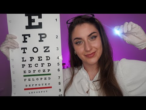 ASMR Eye Exam | entspannender Sehtest 🤓 Realistic Medical Exam, Arzt Rolplay (deutsch)