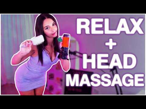 ASMR Masaje de Cabeza 💆‍♀️ Scalp Brushing para Dormir Profundo