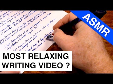 ASMR Most Relaxing Writing Video Ever Made