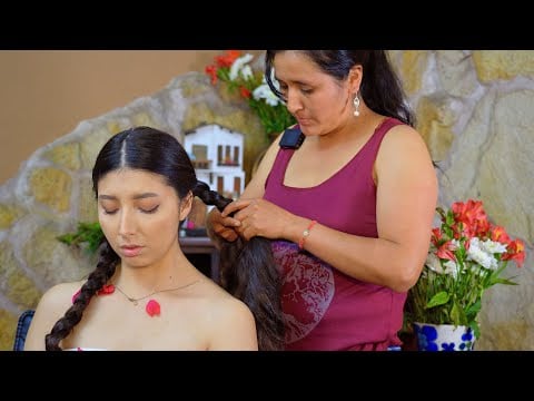 Esperanza's soft whispering ASMR massage, hair play & energy cleansing for sleep & relaxation 🥰