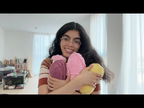 ASMR cute yarn shop assistant helps you 💖 (tingly yarn triggers 🧶😴)