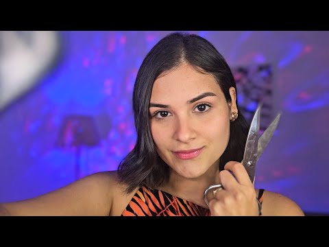 ASMR CABELEIREIRA CORTA SEU CABELO para um sono profundo