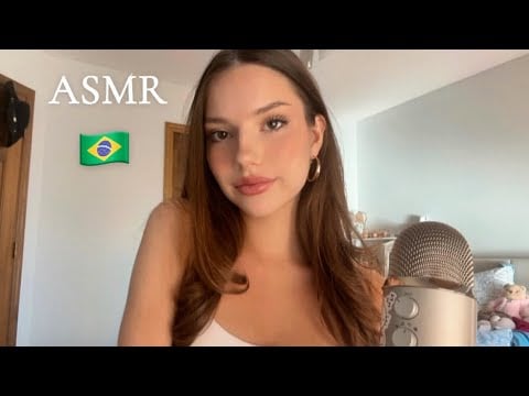 ASMR teaching you basic portuguese words | ASMR palavras básicas em português