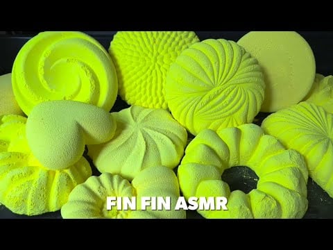 ASMR | 🎾 Neon Yellow Gym Chalk Crush 🎾