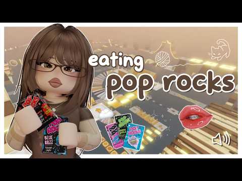 (roblox asmr 🌙) eating yummy pop rocks!!