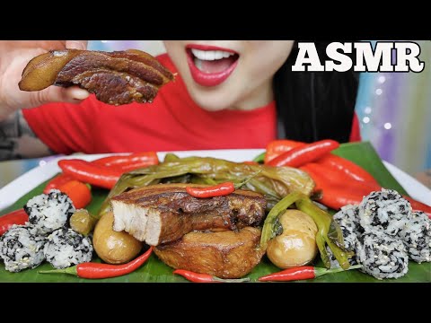 ASMR PORK BELLY STEW WITH EGGS AND VEGGIES (EATING SOUNDS) NO TALKING | SAS-ASMR