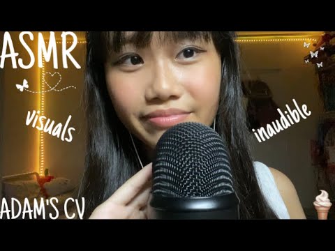 ASMR fast visuals and inaudible whispers⭐️(Adam’s CV)