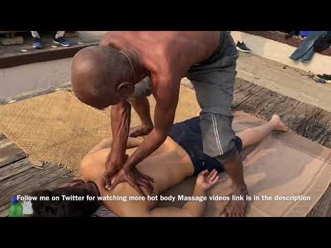 Indian Street Barber Gives Deep Relaxing Body Massage 😴 | Chamunda Brothers