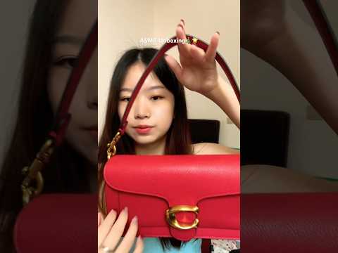ASMR Unboxing Red Coach Tabby❤️🎄 #asmr #unboxing