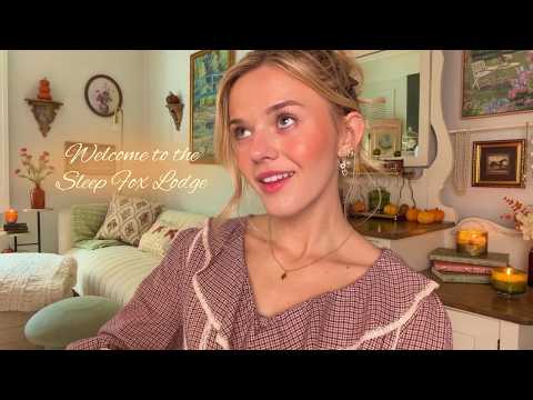ASMR Sleepy Fox Lodge | Cozy Check-In Roleplay 🦊🧺🧸 (typing, writing, gentle sounds)