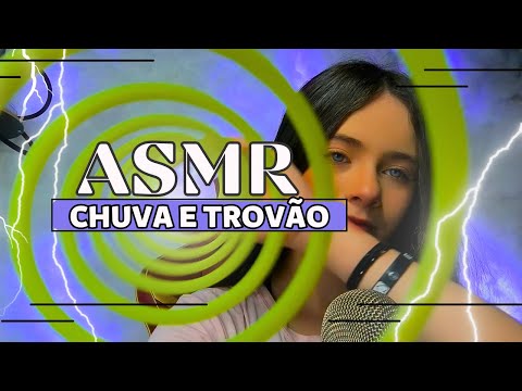 [ASMR] RELAXANDO AO SOM DE CHUVA E TROVÕES - YasASMR_ #asmr #sonsdechuva