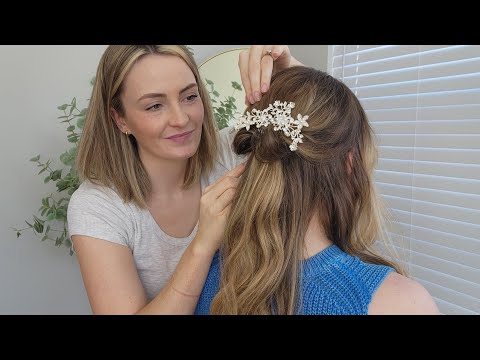 ASMR Royal Ball Hairstyle With Hair Pin - Hair Curling, Pinning & Final Touches