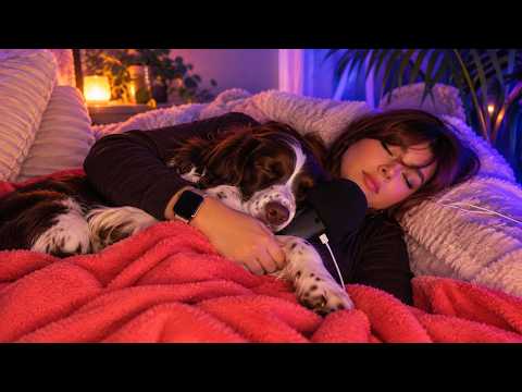HAGO ASMR HASTA QUEDARME DORMIDA (con mi perrita Sabi)