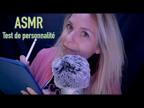 ASMR FR 😙 Je passe un test de personnalité (100% chuchotement proche du micro)