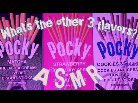 Trying 6 flavor Pocky ASMR