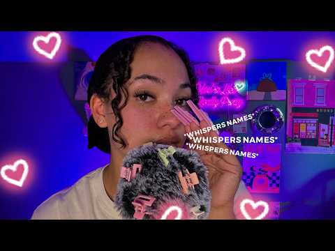 ASMR Saying My Subscribers' Names with Their Favorite Triggers❤️