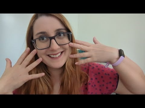 ASMR Tracing, Tapping, Touching, my FACE and Hair ~ Relaxing ASMR