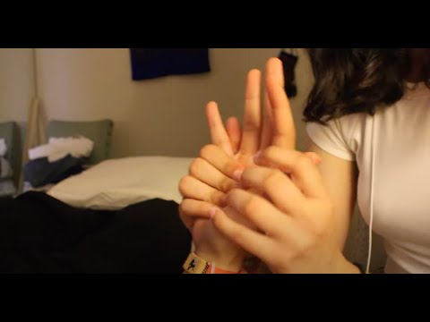 Real Person ASMR - hand massage (w/ my bf)