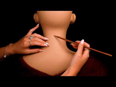 ASMR | Sophie gives you back and neck tingles (sticks, cooling mist, nails, soft spoken)